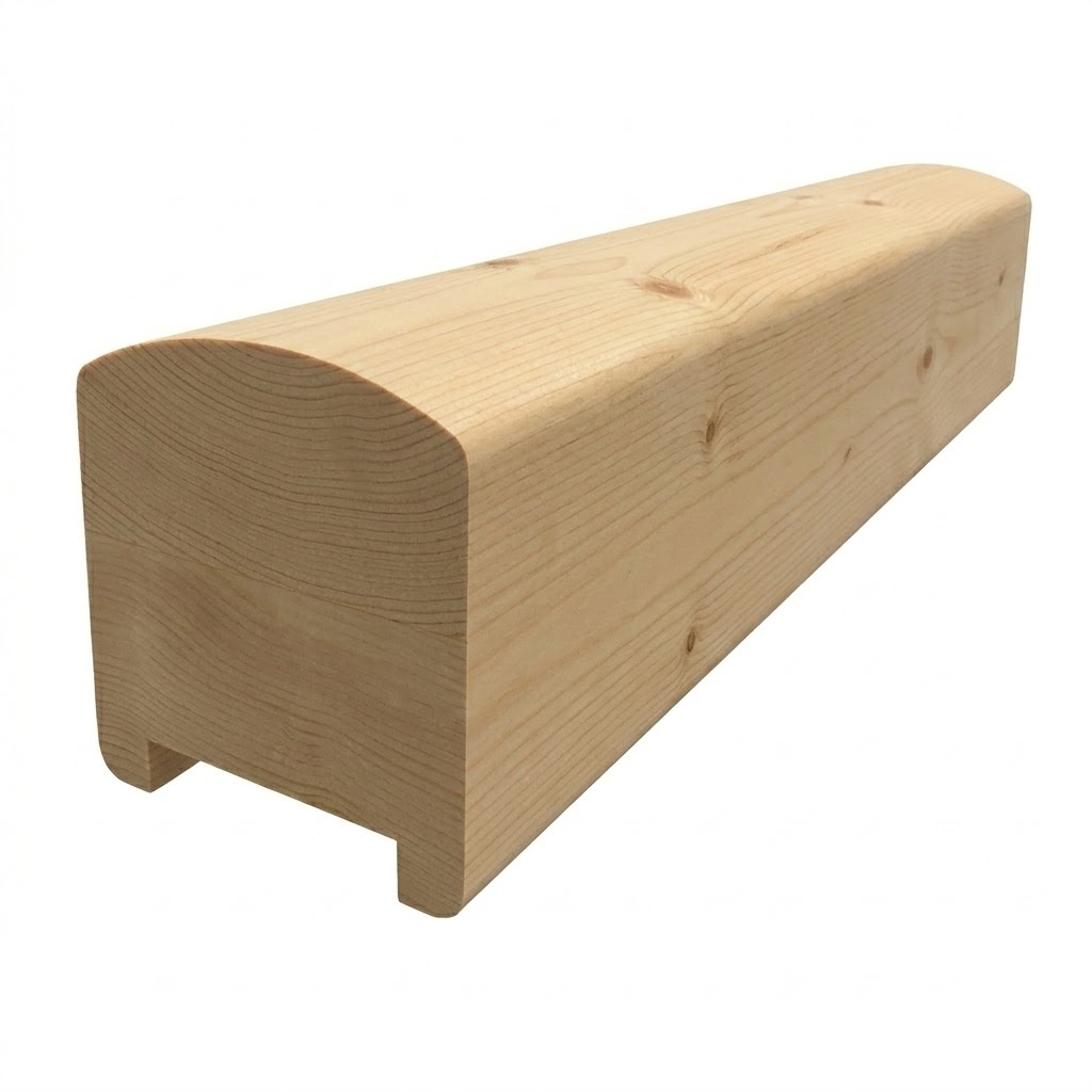 41mm Slot Pine Contemporary Handrail